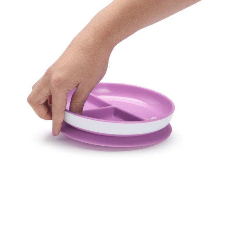 [2 Pack] Munchkin Stay Put™ Suction Plate (Purple)