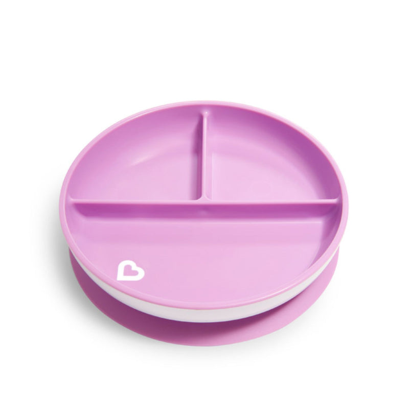 [2 Pack] Munchkin Stay Put™ Suction Plate (Purple)