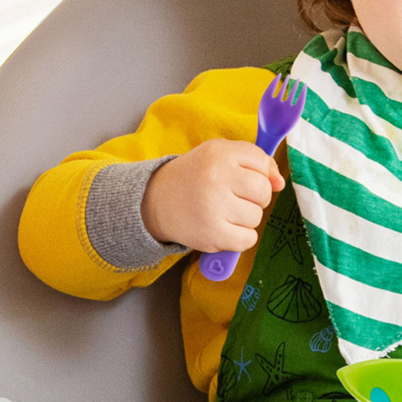 [2-Pack]Munchkin ColorReveal ™ Colour Changing Toddler Forks & Spoons