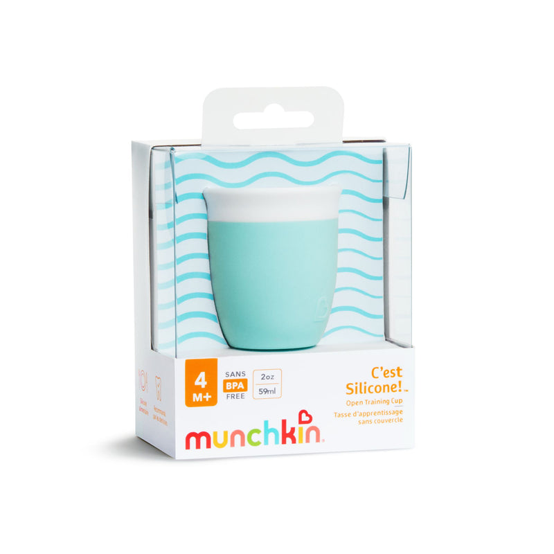 [2-Pack] Munchkin C’est Silicone! ™ Open Training Cup