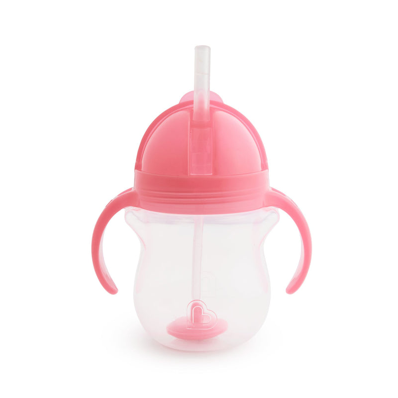 [Bundle Of 3] Munchkin Click Lock™ Weighted Flexi-Straw Cup Replacement Straw and Weight (Pink)