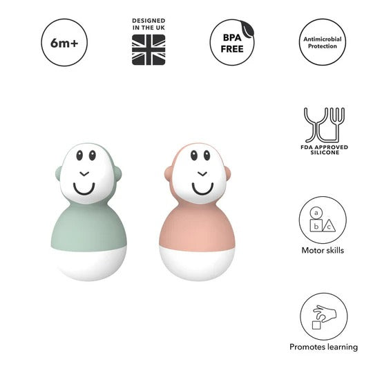 Matchstick Monkey Bathtime Wobblers - 2 Designs