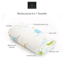 [2-Pack] Mimosa Bamboo Swaddle Dolphin II
