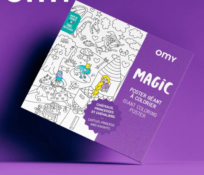 OMY Giant Coloring Poster (100 x 70cm) - 9 Designs