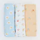 Not Too Big Bamboo Swaddles 3pk - 7 Designs