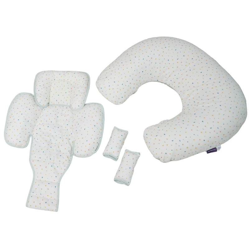 Clevamama ClevaCushion Nursing Pillow & Baby Nest - Terrazzo