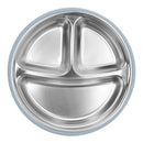 Snapkis 2-In-1 Stainless Steel Divided Plate - 2 Colors