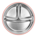 Snapkis 2-In-1 Stainless Steel Divided Plate - 2 Colors
