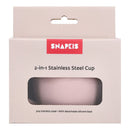 [2-Pack] Snapkis 2-In-1 Stainless Steel Cup - 2 Colors