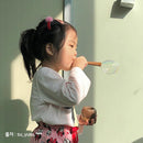 Mother's Corn Woody Bubble Blower with 200ml Touchable Bubble Solution