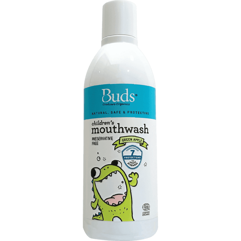 Buds Oralcare Organics Mouthwash 300ml - Green Apple