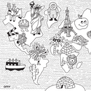 OMY Pocket mini Coloring set -4 Design