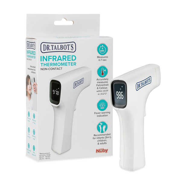 Nuby White Easy Handle Non-Contact Infrared Thermometer