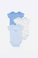 Not Too Big Whaley Bodysuits 3 pk