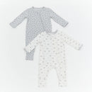 Not Too Big Elephant Sleepsuits 2pk