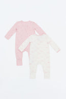 Not Too Big Duckie Sleepsuits 2pk