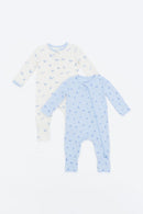 Not Too Big Whaley Sleepsuits 2pk