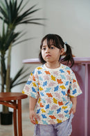 [2 Pack] Not Too Big Birds Oversized Tee - Pink Playground