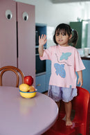 [2 Pack] Not Too Big Birds Oversized Tee - Bubblegum