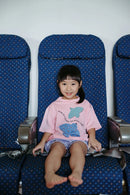 [2 Pack] Not Too Big Birds Oversized Tee - Bubblegum
