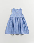 Not Too Big Birds Sleeveless Dress - Periwinkle