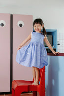 Not Too Big Birds Sleeveless Dress - Periwinkle