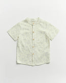 Not Too Big Birds Collared Shirt - Bluebird