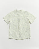 Not Too Big Birds Collared Shirt - Bluebird