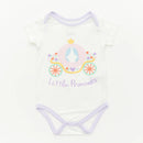 Not Too Big Princess Short Sleeve Bodysuits 3pk