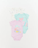 Not Too Big Mermaid Bodysuits 3pk