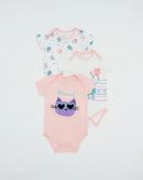 Not Too Big Kitten Bodysuits 3pk