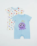 Not Too Big Monster Romper 2pk