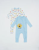 Not Too Big Monster Sleepsuits 2pk
