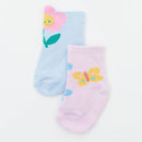 [2 Pack] Not Too Big Tiny Blossom Socks 2pk