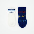 [2 Pack] Not Too Big Tiny Racer Socks 2pk