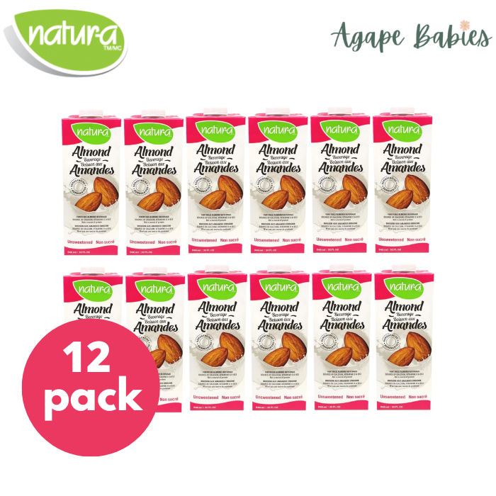 Natur-a Enriched Almond Beverage - Unsweetened 946 ml ( Bundle Of 12 Packs ) Exp:08/24
