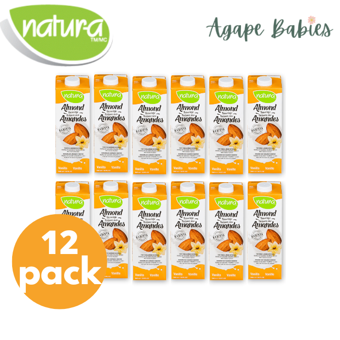 Natur-a Enriched Almond Beverage - Vanilla 946 ml ( Bundle Of 12 Packs ) [Exp: 09/24]