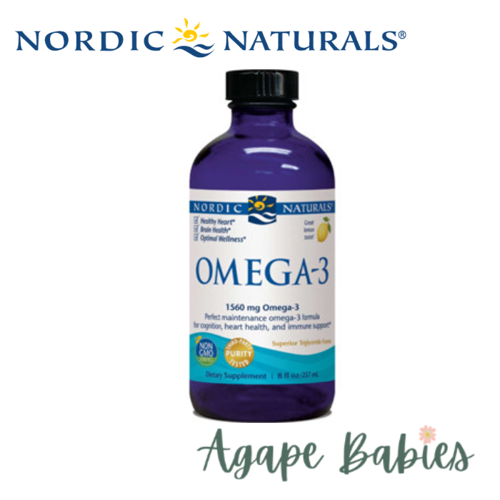 Nordic Naturals Omega-3 Liquid - Lemon, 237 ml.