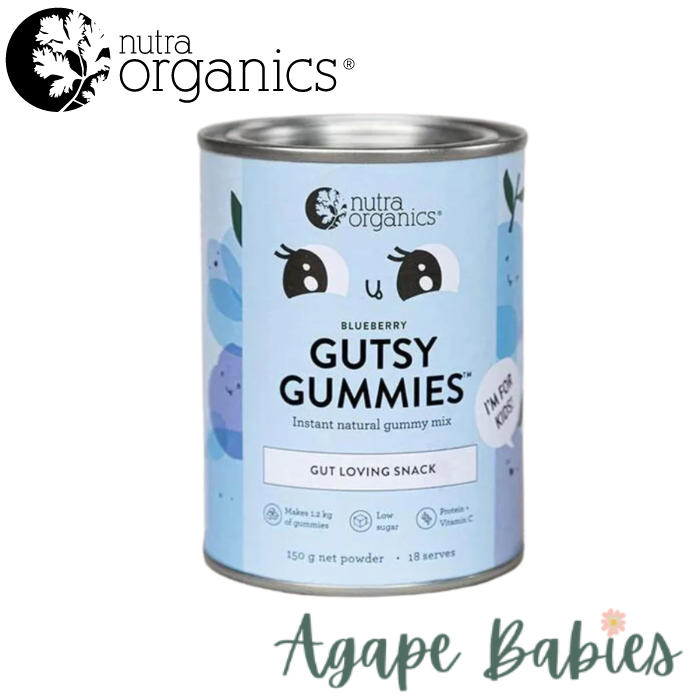 Nutra Organics Gutsy Gummies 150g -Blueberry
