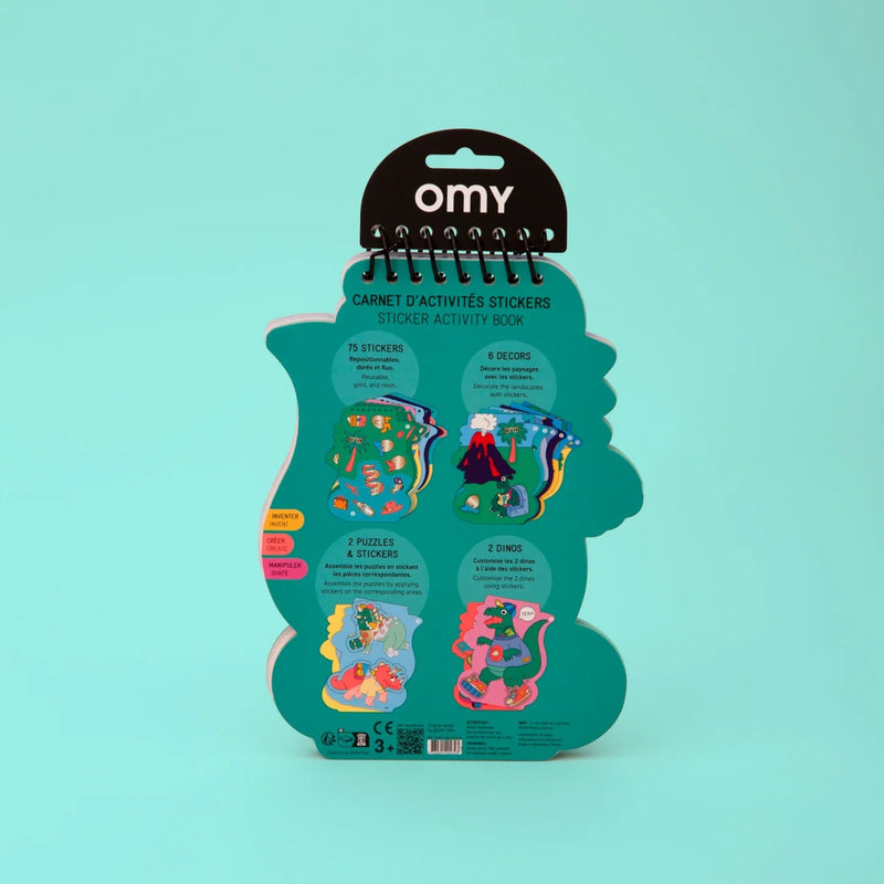 [2 Pack] OMY Sticker Activity Notebook - 3 Designs