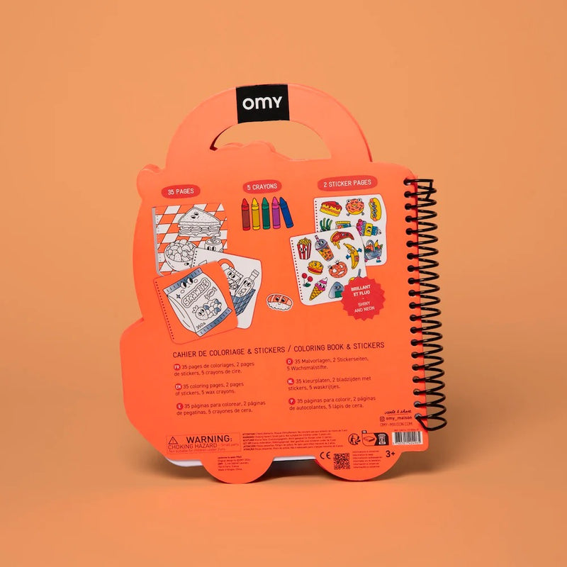 OMY Super Colouring & Stickers Book - 3 Designs