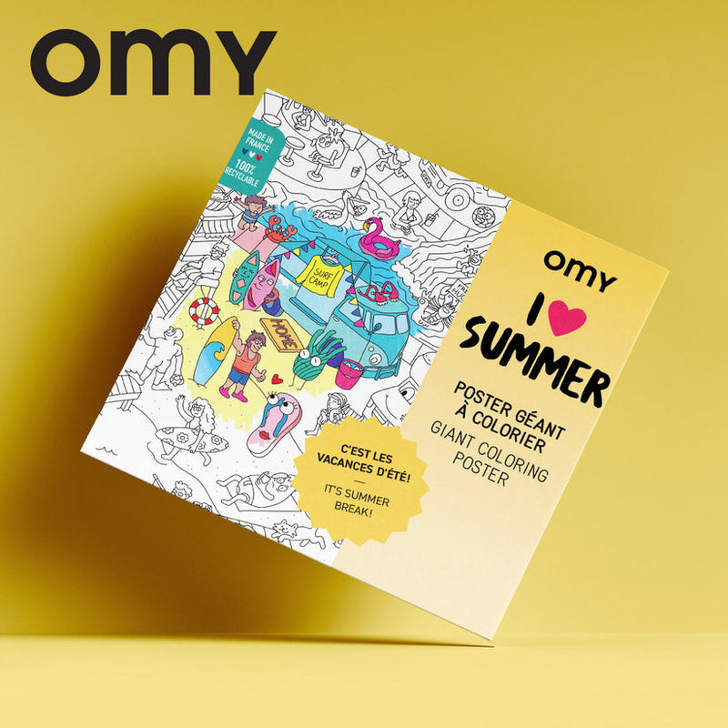 OMY Giant Coloring Poster (100 x 70cm) - 12 Designs