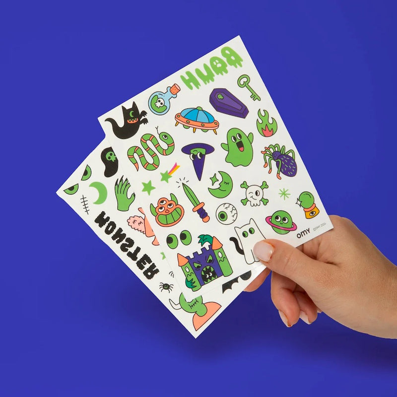[2 pack] OMY Tattoos - 4 Designs