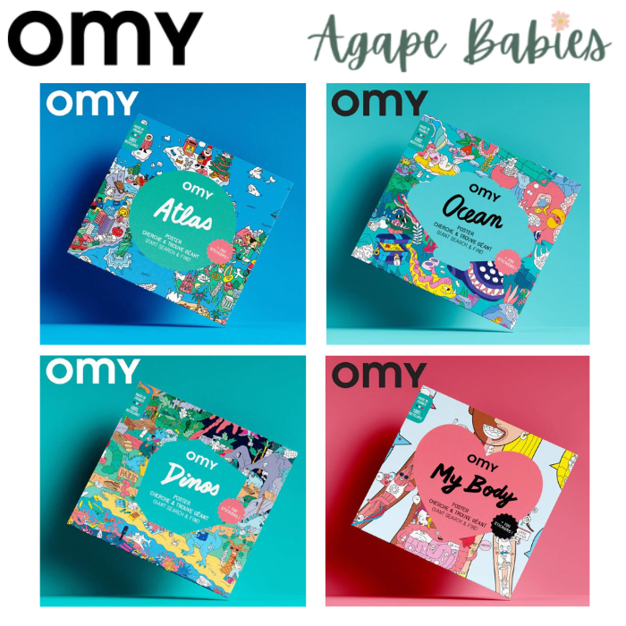 OMY Giant Poster & Stickers (100 X 70cm) - 4 Designs