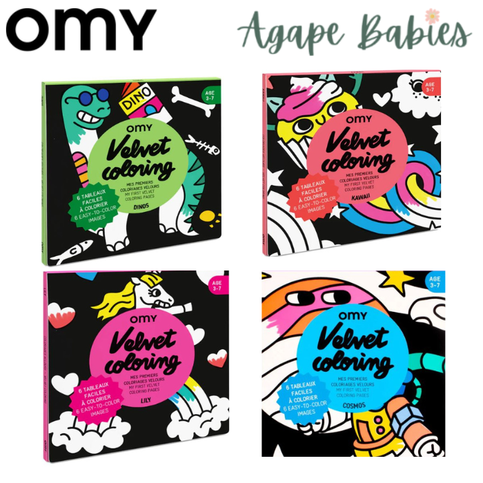 OMY Velvet Coloring - 4 Designs