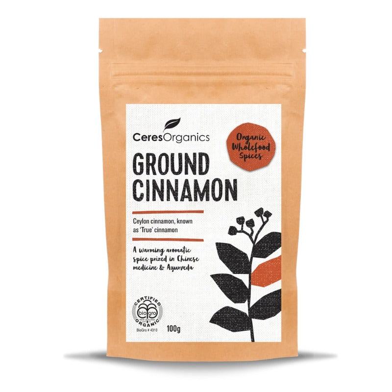 [2 Pack] Ceres Organics Ground Cinnamon - 100g