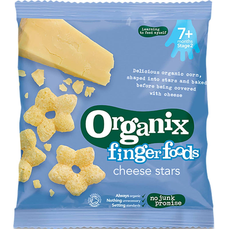 Organix Finger Foods Organic Cheese Stars, 20 g Exp-03/24