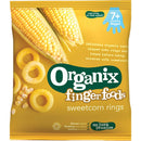 Organix Finger Foods Organic Sweetcorn Rings, 20 g. Exp: 11/25
