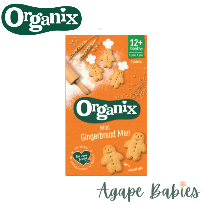 Organix Goodies Organic Mini Gingerbread Men, 5 x 25g Exp: 10/24