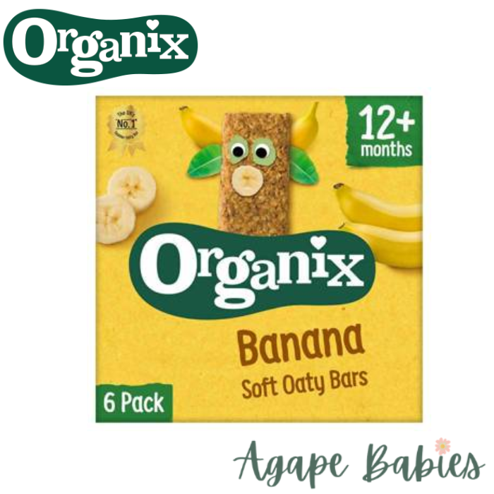 Organix Goodies Organic Soft Oaty Bars - Banana, 6 x 30 g. Exp-08/24